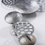 Wallity Aurora 5 - Escultura de pared de metal plata
